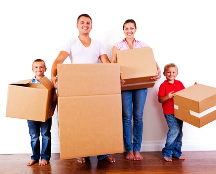 Removal team preparing household items for a move in Marks Gate