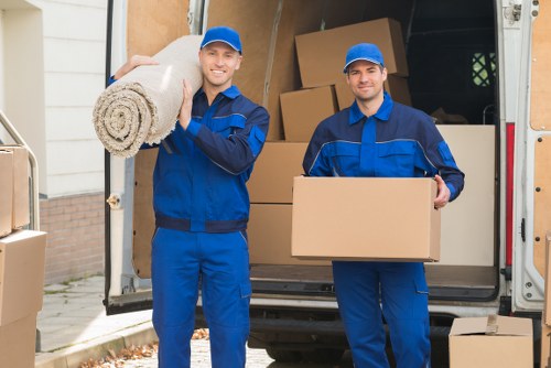 Man with a van service helping with a local move in Marks Gate