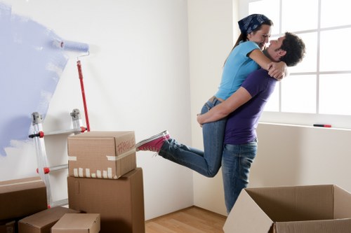 Man and van loading household items for a Marks Gate move