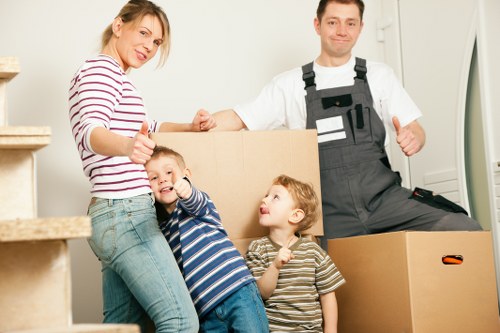 Careful loading of furniture for a move from a Marks Gate property